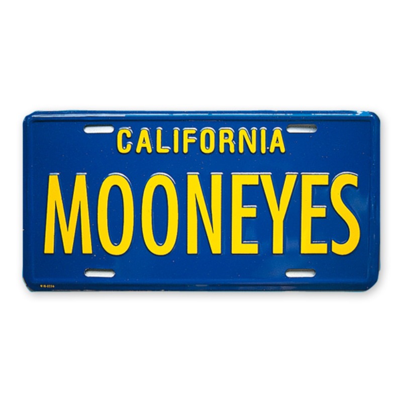 문아이즈 KOREAMOONEYES California Steel License Plates Blue [MG081MBL]문아이즈MOONEYES