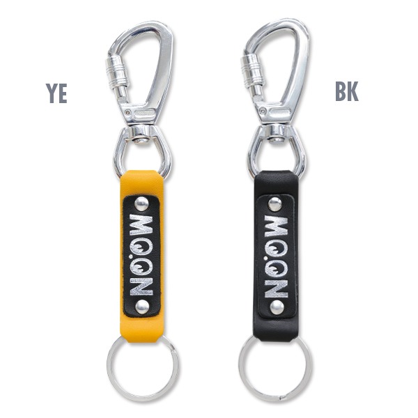 (*) [PRODUCT_DESC]MOON Lock Carabiner Leather Key Ring [MKR149]