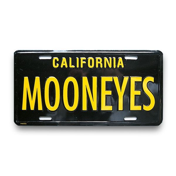 문아이즈 KOREAMOONEYES California Steel License Plates Black [MG081MBK]문아이즈MOONEYES
