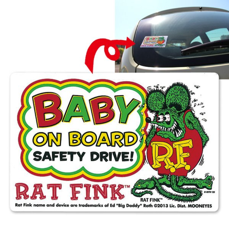 문아이즈 KOREARat Fink Baby on Board Sticker [RDF044]문아이즈MOONEYES