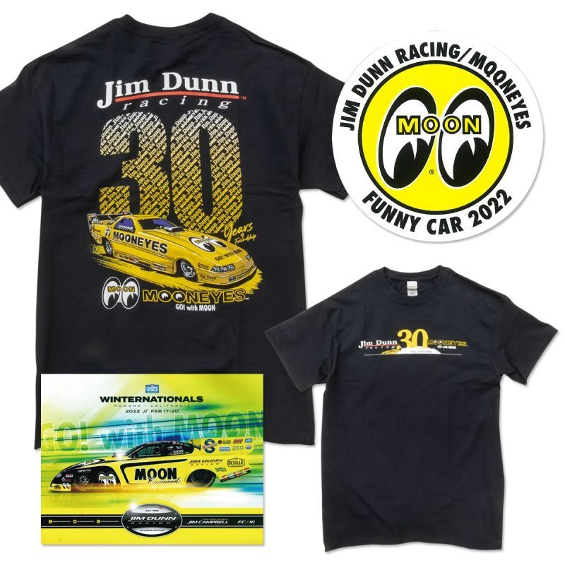 문아이즈 KOREA30th Jim Dunn Racing x MOONEYES Funny Car T-shirt [TM833BK]문아이즈MOONEYES