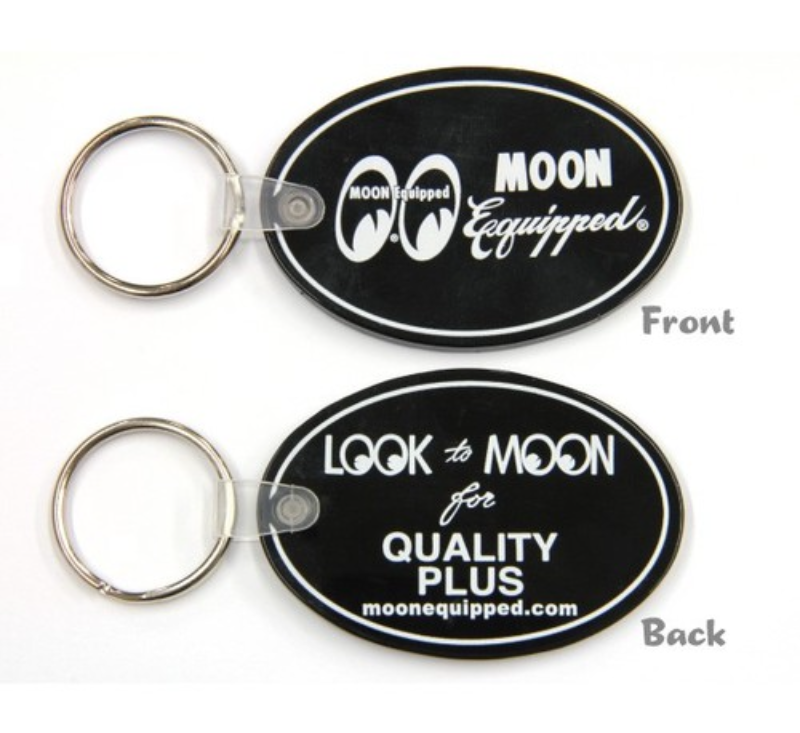 (*) [PRODUCT_DESC]MOON Equipped Oval Rubber Key Ring [ MKR119BK ]