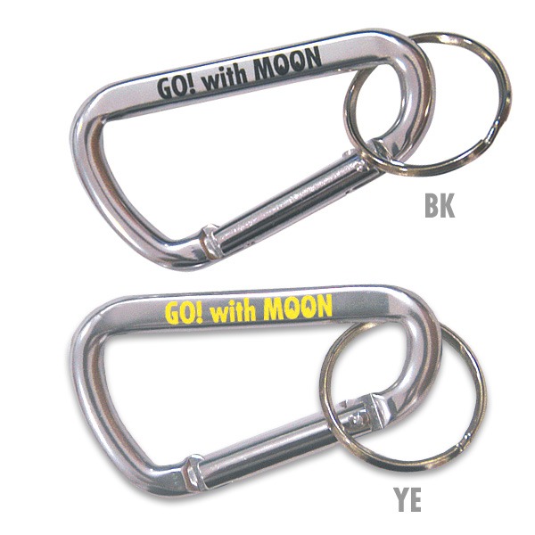 (*) [PRODUCT_DESC]Go ! With MOON Big Silver Carabiner Key Ring Large Size [MKR064SL]