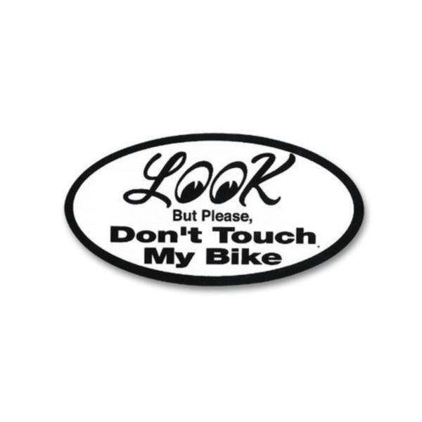 문아이즈 KOREALook Do not Touch My Bike Sticker [ DM160RO ]문아이즈MOONEYES